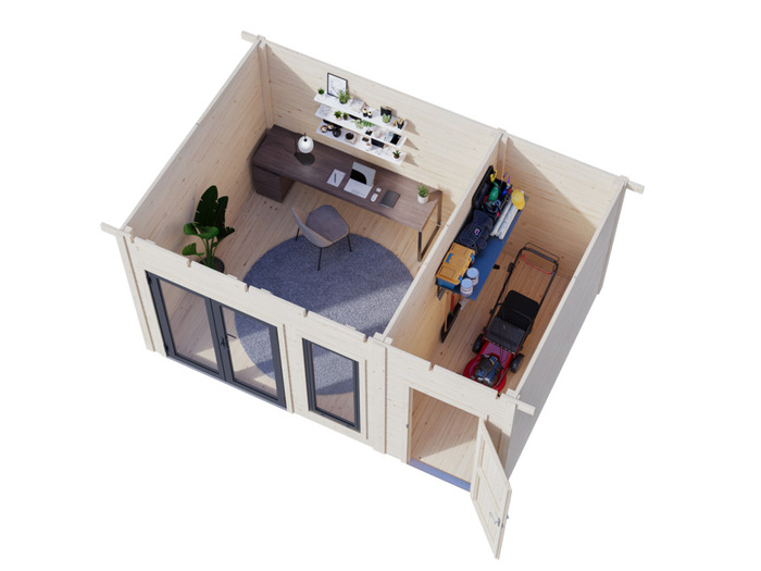Palmako hytte Aurelia 1 480 x 404 cm